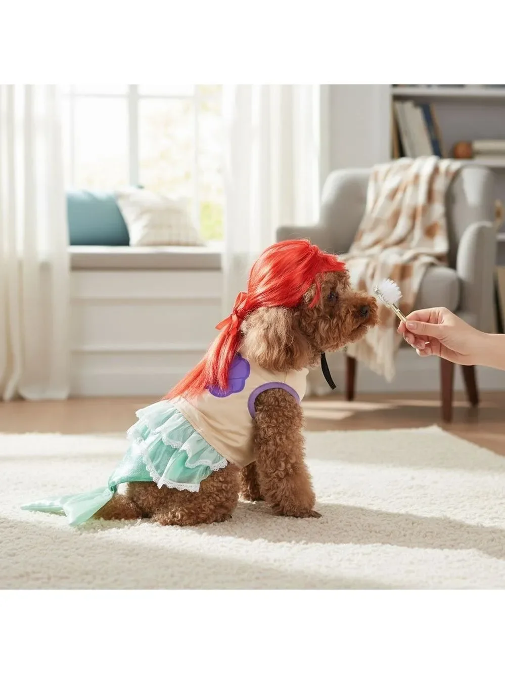 Disney Princess Ariel The Little Mermaid- SMALL Dog Halloween Costume